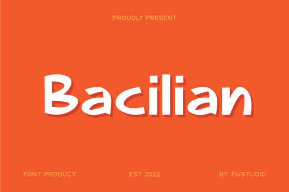 Bacilian Display Font for Web Design