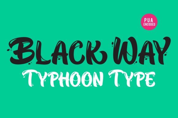 Black Way: A Display Font for Modern Editorial Design