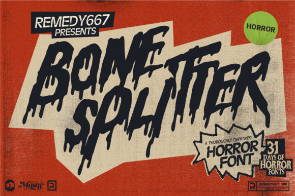 Bone Splitter Typeface for Editorial Design