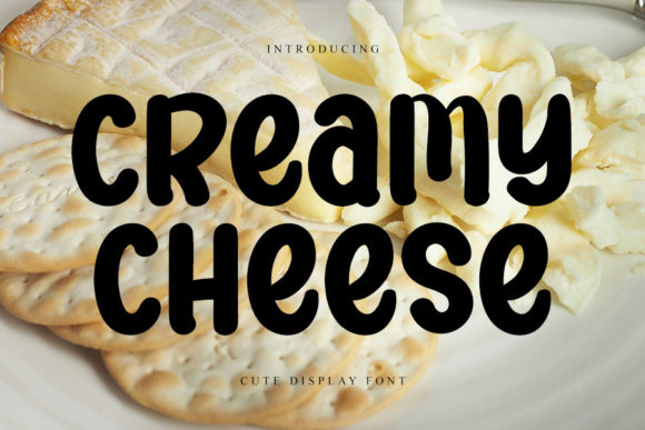 Creamy Cheese Font for Editorial Design