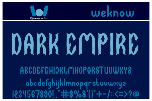 Dark Empire: A Gothic Display Font for Bold Branding