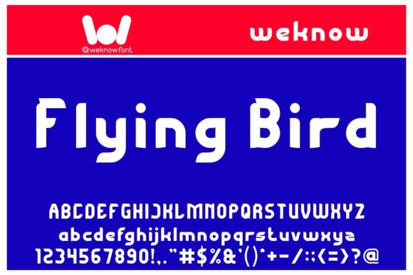 Flying Bird: A Modern Font for Handmade Creations