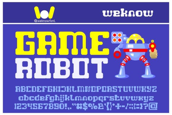 Game Robot Font for Professional Branding