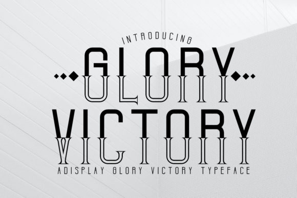 Glory Victory: A Versatile Display Font for Modern Editorial Design