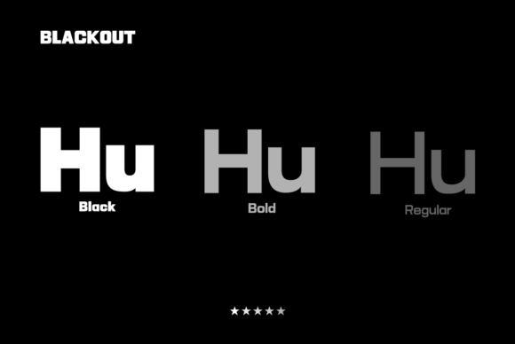 HU Blackout Font for Bold Digital Designs