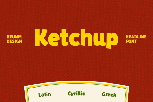 Hu Ketchup Font for Web Design