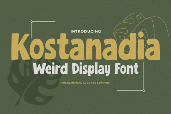 Kostanadia: A Vintage-Inspired Display Font for Web Design