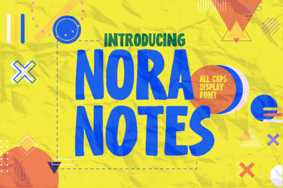 Nora Notes: A Playful Display Font for Digital Creativity