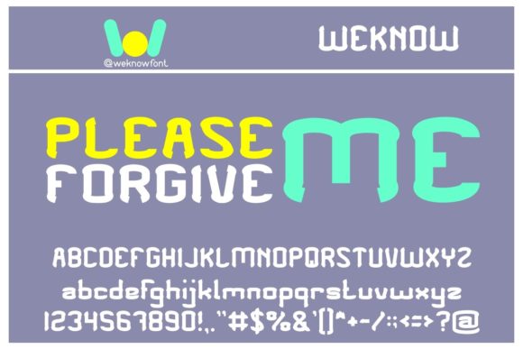 Please Forgive Me Font Review