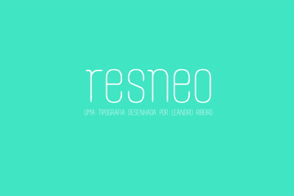 Resneo: A Modern Display Font for Stronger Brand Communication