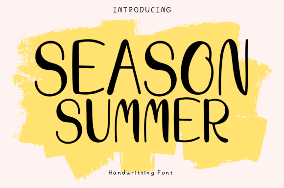 Season Summer: A Whimsical Display Font for Creative Projects