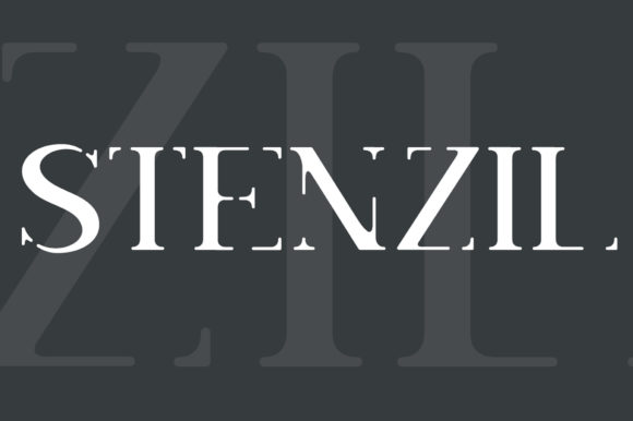 Stenzil: A Modern Display Font for Editorial Design