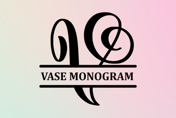 Vase Monogram Font Review