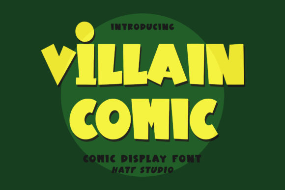 Villain Comic: A Bold Display Font for Creative Makers