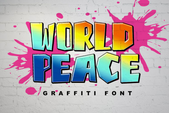 World Peace Font for Handmade Creations